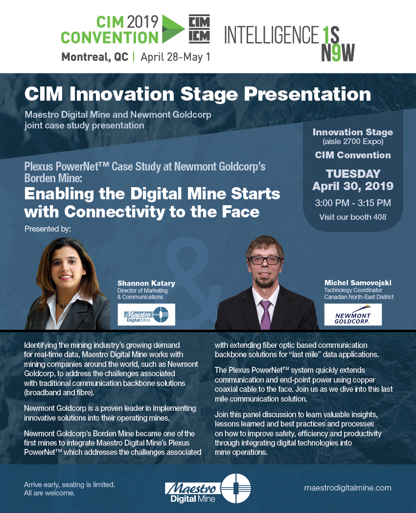 CIM Innovation Stage Presentation Invite